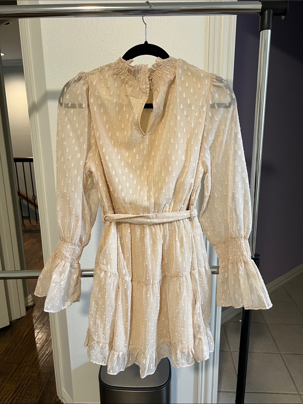 Love Riche Cream Mini Dress with Belt Boot Barn - Picture 4 of 6